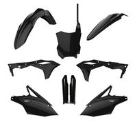 POLISPORT 91491 - Kit Plastique Complet (avec Protège-Fourches) KAWASAKI Noir