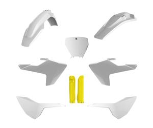 POLISPORT 91500 - Kit Plastique Complet (avec Protège-Fourches) HUSQVARNA Couleur OEM