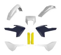 POLISPORT 91503 - Kit Plastique Complet (avec Protège-Fourches) HUSQVARNA Couleur OEM 17-18