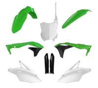 POLISPORT 91570 - Kit Plastique Complet (avec Protège-Fourches) KAWASAKI Couleur OEM