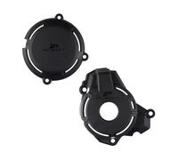 POLISPORT 91587 Protection de carter de moteur de moto noir