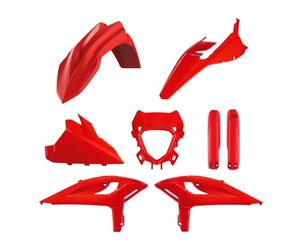 POLISPORT 91601 - Kit plastique complet pour Beta RR X-Pro 2025 avec ajustement parfait, style OEM et résistance extrême pour les conditions tout-terrain, Rouge