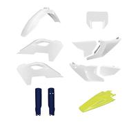 POLISPORT 91646 - Kit complet de plastiques avec masque pour HUSQVARNA TE/FE 24'- avec ajustement parfait et qualité OEM pour usage tout-terrain, Couleur OEM 24'
