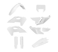 POLISPORT 91647 - Kit complet de plastiques avec masque pour HUSQVARNA TE/FE 24'- avec ajustement parfait et qualité OEM pour usage tout-terrain, Couleur Blanc