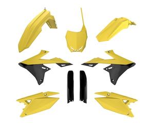POLISPORT 91650 - Kit complet de plastiques avec masque pour HUSQVARNA TE/FE 24'- avec ajustement parfait et qualité OEM pour usage tout-terrain, Couleur OEM 25'