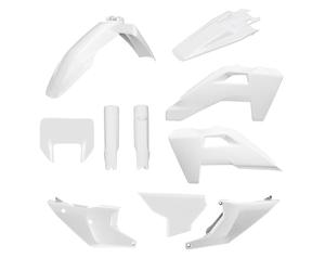 POLISPORT 91661 - Kit complet de plastiques pour HUSQVARNA TE/FE 26'- avec ajustement parfait et qualité OEM pour usage tout-terrain, Couleur Blanc