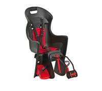 POLISPORT Boodie Porte Fixation Cadre Bébé Unisexe, Noir/Rouge, Poids de l'enfant : de 9 à 22 kg Maximum
