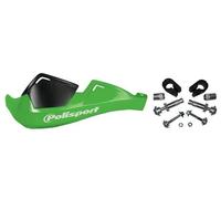 POLISPORT 8305100031 - Protège-mains EVOLUTION INTEGRAL 2 points de fixation MX-Style en plastique avec kit de montage inclus compatible avec tous les modèles de motocross/enduro en couleur vert