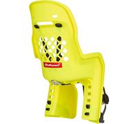 POLISPORT Joy FF Siège arrière pour enfant - Montage sur cadre - Jaune fluo/Gris foncé