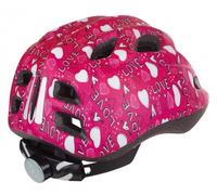 PolispGoudt juniGoud casque de vélo s 52-56cm love avec lumière LED