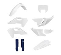 POLISPORT 91650 - Kit complet de plastiques avec masque pour HUSQVARNA TE/FE 24'- avec ajustement parfait et qualité OEM pour usage tout-terrain, Couleur OEM 25'