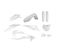 Polisport Kit plastiques 91013 Répliques MX qualité OEM Blanc pour KTM