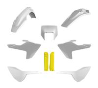 POLISPORT KIT DE PLASTIQUES HUSQVARNA TE/FE TPI '17-19 COULEURS BLANC, JAUN