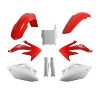 POLISPORT KIT DE PLASTIQUES POUR HONDA CRF450R '05-06 ROUGE BLANC