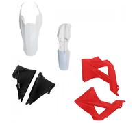 Kit complet de carènes en plastique noir rouge blanc Polisport gaz Ec 125-200...