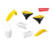 POLISPORT - Kit Plastique Mx Restyle Origine Compatible Suzuki 125 250 Rm 01-08