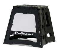 POLISPORT Lève-moto fixe repliable noir/blanc