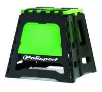 POLISPORT Lève-moto fixe repliable vert/noir