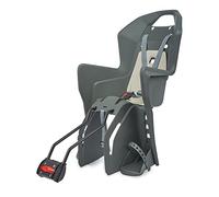 Polisport Siège vélo enfant arrière Move Koolah 29 - Gris/Crème - Max. 22 kg (Garçon)