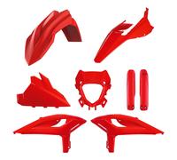 POLISPORT 91601 - Kit plastique complet pour Beta RR X-Pro 2025 avec ajustement parfait, style OEM et résistance extrême pour les conditions tout-terrain, Rouge