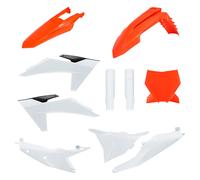 Polisport Kit plastique Off Road MX Full KTM SX/SX-F/XC/XC-F 23-24 Blanc/Orange