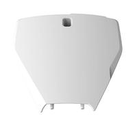 POLISPORT 8665800002 - Plaque d'immatriculation avant réplique OEM en plastique brillant durable et résistant compatible avec les motos Husqvarna en couleur blanc