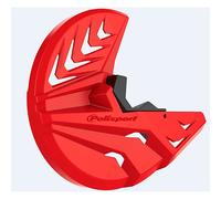 POLISPORT 8155100003 - Protecteur de disque et fourche inférieure en polypropylène résistant aux chocs et à l'abrasion compatible avec les motos en couleur Rouge