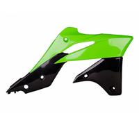 POLISPORT Ouïes de radiateur couleur origine vert/noir Kawasaki KX250F