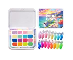 Polissage des Ongles 16 Couleurs de Vernis à Ongles | Idéal pour débutantes pour femmes, maison, fêtes, voyages,