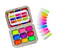 Polissage des ongles dégradé - Assortiment de teintes cosmétiques vibrantes de 18 ml, sélection d'embellissements multitons du bout des doigts, ensemble de finition de style créatif | Gel à tapoter po