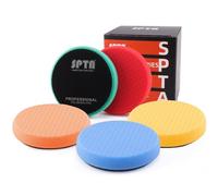 Polissage Pad, SPTA 5 Pièces 150mm/6 Pouces Éponge de Polissage Kit de Polissage pour Voiture Polisseur Tampon Pad/pour RO/DA Double Action polisseuse Polissage -SPPS6M5