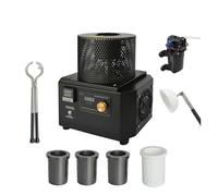 Polisseur de Bijoux, 1200 degrés 1-3 KG Portable chauffage rapide contrôle de la température four de fusion par Induction or fonderie Machine outil de fabrication de bijoux(MM-TC-3000 Set B)