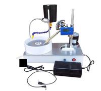 Polisseur de bijoux, Mini machine à facetter les pierres précieuses, polisseuse de bijoux à facettes, meuleuse plate, machine de lapidaire, 120 W, 2800 tr/min(Digital display)