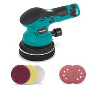 Polisseuse 12V- Ø 125mm | Batterie, câble USB-C, 4 disques de polissage et papier de verre inclus.