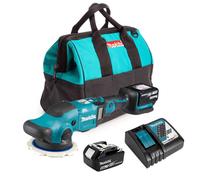 Polisseuse 18 V Li-Ion 5 Ah MAKITA - 2 batteries, chargeur, coffret - DPO600RTE