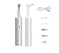 Polisseuse à dents électrique à ultrasons - Détachant de calcul dentaire et de plaque dentaire rechargeable avec 5 têtes, 3 modes et lumière LED pour soins dentaires à domicile