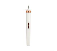 Polisseuse à ongles électrique rechargeable par USB, 15 000 tr/min, avec lumière LED, 4 modes avant et arrière réglables, 5 têtes pour polir les ongles (blanc)