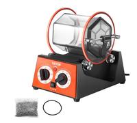 Polisseuse à tambour - VEVOR - 5kg Polisseur de bijoux - 5 kg - Moteur 60W - Bac polycarbonate