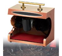 Polisseuse automatique à chaussures électrique avec double brosse combinée pour famille, hôtel, banque, bureau