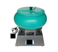 Polisseuse de Bijoux, Tambour vibrant for bijoux d'une capacité de 12 L, machine polissage à tambour, outil nettoyage et des bords métalliques grande taille (17 pouces)
