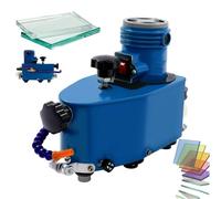 Polisseuse de bord de verre, petite machine électrique 800 W, meuleuse avec 8 meules diamantées, 8 000 tr/min, idéale pour verres, acrylique, marbre, céramique, pierre(Blue)