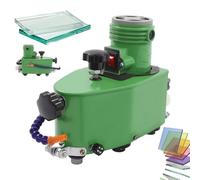 Polisseuse de bord de verre, petite machine électrique 800 W, meuleuse avec 8 meules diamantées, 8 000 tr/min, idéale pour verres, acrylique, marbre, céramique, pierre(Green)