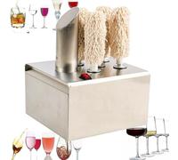 Polisseuse de verre à vin, polisseuse commerciale, 600 tasses/heure, machine de polissage de verre commerciale électrique, pour les bars de salon du hall, les cuisines, les restaurants, les hôtels, 5