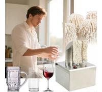 Polisseuse de verre commerciale, machine de polissage de verre à vin électrique avec séchage instantané à air chaud à 60 °C, brosses en microfibre amovibles, finition à 360° sans traces 3Head