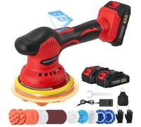Polisseuse de Voiture Sans Fil, 21V Lustreuse Polisseuse Voiture avec 2 Batteries, pour l'entretien des Voitures et Des Bateaux