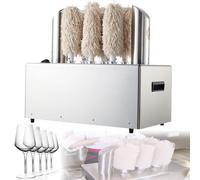 Polisseuse électrique en acier inoxydable pour verre à vin pour bar, restaurant, hôtel, cuisine, 8 têtes pour un nettoyage efficace