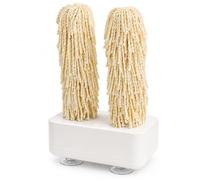 Polisseuse électrique pour verrerie, 600 tr/min, double brosse en | Deux brosses en microfibre polissent les surfaces intérieures et extérieures, avec base ventouse et têtes remplaçables