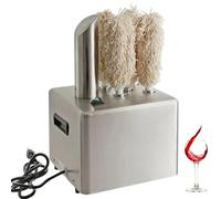 Polisseuse électrique pour verrerie avec chauffage, 5 brosses pour un séchage et un polissage efficaces dans les bars, hôtels, restaurants
