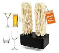 Polisseuse Électrique Pour Verres À Vin, Séchoir Automatique Avec Double Tête De Brosse, Séchage Instantané À 600 Tr/min, Nettoyeur De Verres À Vin Professionnel Pour Bars, Restaurants Et
