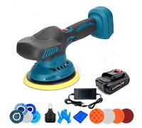 Polisseuse Électrique Sans Fil pour Voiture pour Makita 18V, 6 Vitesses 2500-7000 r/min Polisseurs de Voiture 6 Pouces avec